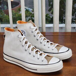 Converse Men's Chuck 70 Hi Canvas A00473C Desert Sand/Egret/Egret Size 8.5